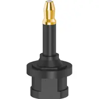 Hama 00205178 optinen adapteri, Toslink - 3.5 mm, musta