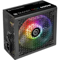 Thermaltake -tietokoneen virtalähde - Smart RGB - 600W - 80PLUS -sertifioitu