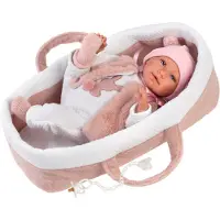 Llorens Linida Vaaleanpunainen Soft Tact Cap Llorona Mimi 40 Cm Nukke Pinkki