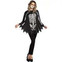 Kärkkäinen Halloween luuranko aikuisten poncho