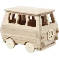Creativ Company Puu mini-vani koristelemiseen - CC HOBBY - 17 x 10 x 13 cm - Ruskea - Aikuinen - Sekä miehille että naisille