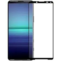 Mtp Products Koko Näytön Peittävä Sony Xperia 5 II Panssarilasi - 9H - Musta