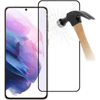Mtp Products Full Cover Samsung Galaxy S21+ 5G Panssarilasi - 9H, 0.2mm - Musta