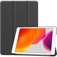 Mtp Products Tri-Fold Sarjan iPad 10.2 2019/2020/2021 Smart Lompakkokotelo - Musta