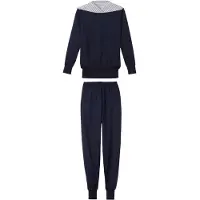 Calida Pyjama ultramariini / valkoinen