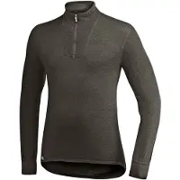 Woolpower Zip Turtleneck 400 Pine Green Välikerrospuserot M