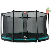 Berg trampoliini InGround Favorit +turvaverkko Comfort 330 cm 380 cm Harmaa