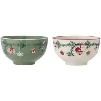 Bloomingville Yule kulho 2 kpl Green