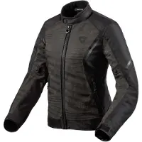 REV'IT! Torque 2 H2O naiset Tekstiilitakki Musta/Antrasiitti Naiset, size 42