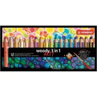 Stabilo Värikynät - Woody - 18 kpl. - Arty - - OneSize - Värityssarjat