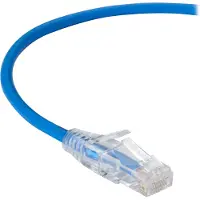 Black Box SLIM-NET CAT6A 500-MHZ STRANDED ETHERNET PATCH CABLE - UNSHIELDED (UTP), CM PVC, SNAGLESS BOOT, BLUE, 5-FT. (1.5-M) (C6APC28-BL-05)