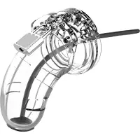 Man Cage 15 Chastity Cage With Silicone Urethral Sounding