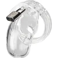 Man Cage - Malli 13 peniskori (läpinäkyvä) - 6,5 cm