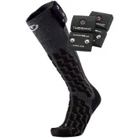 Therm-ic Heat Fusion Uni Heated Ski Socks + S-pack 1200 Batteries Lämpösukat