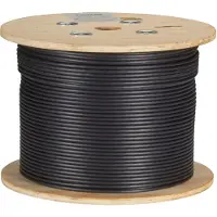 Black Box GIGATRUE CAT6A STRDSHLDPVC BULKSFTP1K' BLK (C6ABC50S-STR-BK-1000)