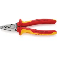 Knipex Puristustyökalu eristettyihin kaapelisilmukoihin ja koskettimiin 9778180; 180 mm