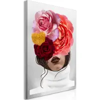 Artgeist Kuva - White Turtleneck (1 Part) Vertical