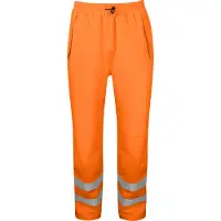 Projob 6550 Sadehousut En Iso 20471 Luokka 2/1 - Oranssi/Musta - L
