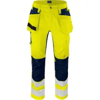 Projob 6570 Stretch Housut En Iso 20471 Luokka 2 - Yellow/Navy - D88