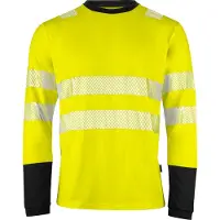 Projob 6014 Pitkähihainen Paita En Iso 20471 Luokka 3/2 - Yellow/Black - 4XL