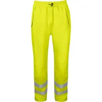 Projob 6550 Sadehousut En Iso 20471 Luokka 2/1 - Keltainen/Musta - 3XL
