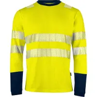 Projob 6014 Pitkähihainen Paita En Iso 20471 Luokka 3/2 - Yellow/Navy - S