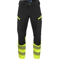 Projob 6528 Stretchhousut En Iso 20471 Luokka 1 - Yellow/Black - C146
