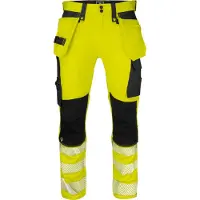 Projob 6571 Stretch Housut En Iso 20471 Luokka 2 - Yellow/Black - D100