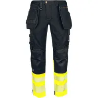 Projob 6525 Housut Extreme En Iso 20471 Luokka 1 - Yellow/Black - D84