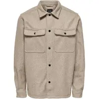 Only & Sons Välikausitakki 'Ash' meleerattu beige
