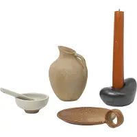 Ferm Living Keraamiset adventtilahjat lahjapakkauksessa, 4kpl