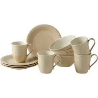Like. by Villeroy & Boch Color Loop Sand aamiaisastiasetti, 12 osaa
