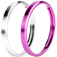 Nisi Ring Caps For Ricoh GR IIIx Rose Red & Silver suodinpidike