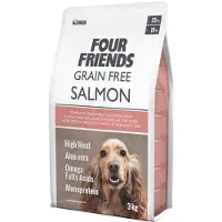 FourFriends - Dog Grain Free Salmon - Derma Coat Purple 3 kg - Koirat - Koiranruoka - Kuivaruoka