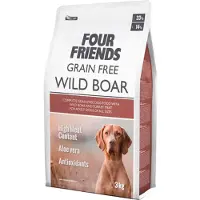 FourFriends - Dog Grain Free Wild Boar 3 kg - Koirat - Koiranruoka - Kuivaruoka