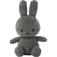 Bon Ton Toys Miffy ECO Corduroy Pehmolelu 23 Cm Dark Grey Dark grey 23 cm Harmaa 23 cm Pojat, Tytöt