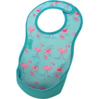 Bibetta Flamingos turkoosi ruokalappu