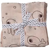 Done by Deer Kapalointiliinat Sea Friends 120x120 2-pack, Powder