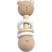 BamBam - Miljøvenlig Trætangle - Bjørn - Beige - ONE SIZE x 3.5