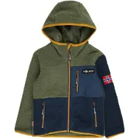 TROLLKIDS Kids Aurlandsfjord Jacket - Khaki green - 152