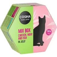 Cosma 28 x 85g Mix Box hyytelössä kissanruoka