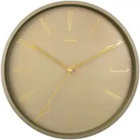 Karlsson Wall Clock Belle Numbers Metal Moss Green - Green - ONE SIZE