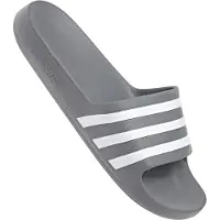 Adidas Pistokkaat 'Adilette Aqua' grafiitti / valkoinen