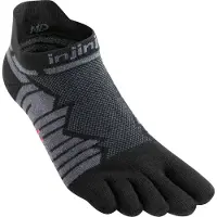 Injinji Men's Ultra Run No-Show Onyx Urheilusukat M (40.5-44)