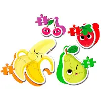 Clementoni My First Puzzle Fruits 9 Pieces Puzzle Keltainen