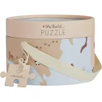 OYOY MINI The World Puzzle - Blue - Ø 60 cm