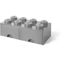 LEGO Säilytyslaatikko 8, Harmaa