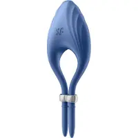 Satisfyer Duelist - ladattava värisevä penisrengas (sininen)