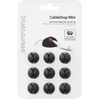 Bluelounge CableDrop Mini 9-pack, Musta