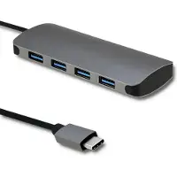 Qoltec Usb-c 3.1 Hub: 4x Usb 3.0 + Dc, 5 Gb/s